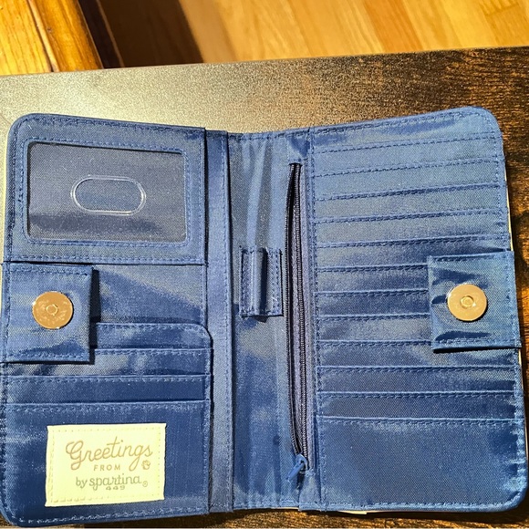 Spartina 449 Greetings From 'Down the Shore' Snap Wallet New Jersey - Picture 3 of 5